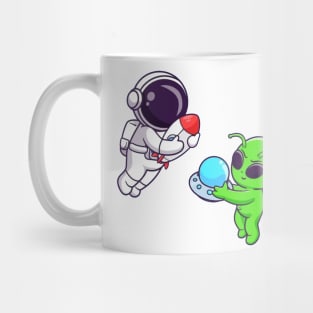 Astronaut and alien Mug